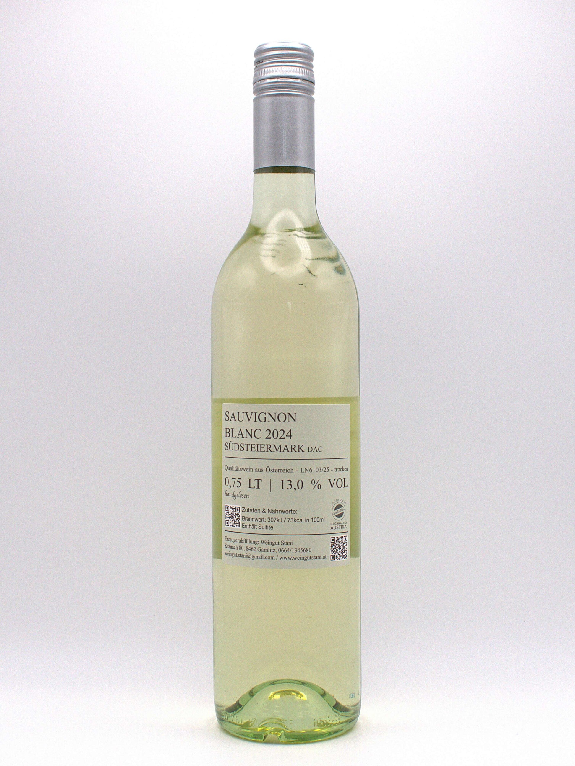 SAUVIGNON BLANC Südsteiermark DAC 2024 - Weingut Stani - €8.50