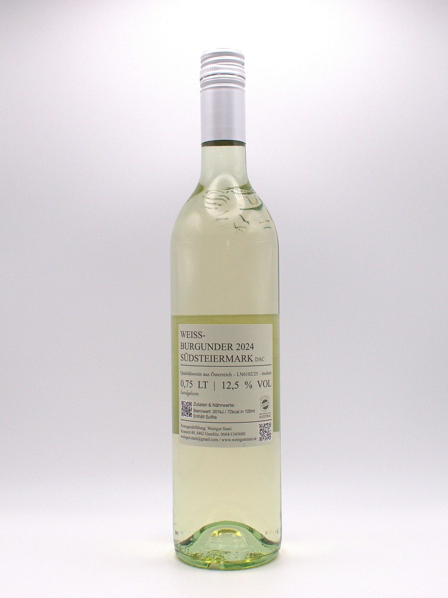 WEIßBURGUNDER Südsteiermark DAC 2024 - Weingut Stani - €8.00