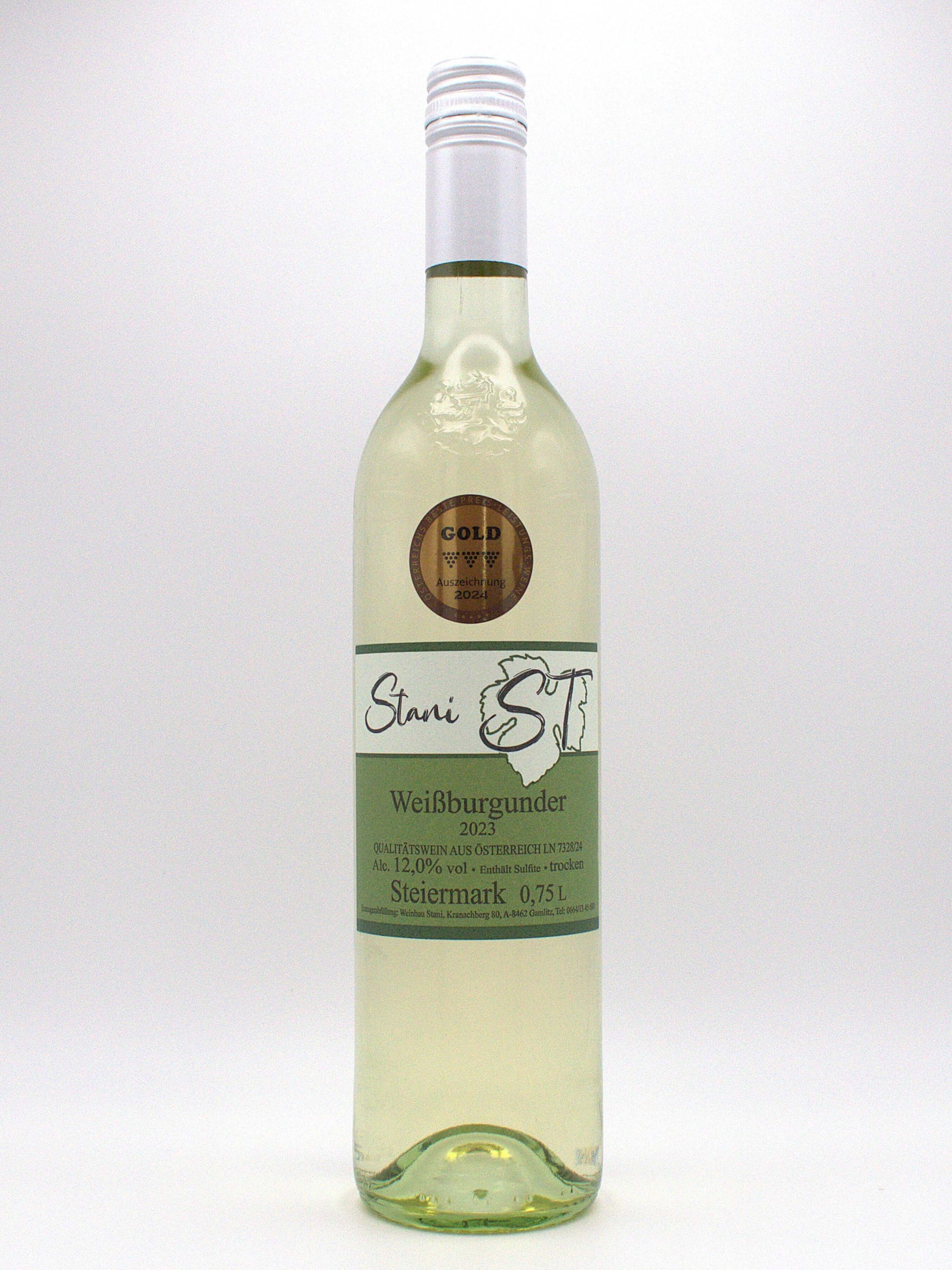 WEIßBURGUNDER Steiermark 2023 - Weingut Stani - €7.00